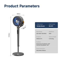 AirPulse 120° AF70 Smart Fan