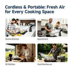 Cordless Range Hood RH4000B - Smoke Extraction