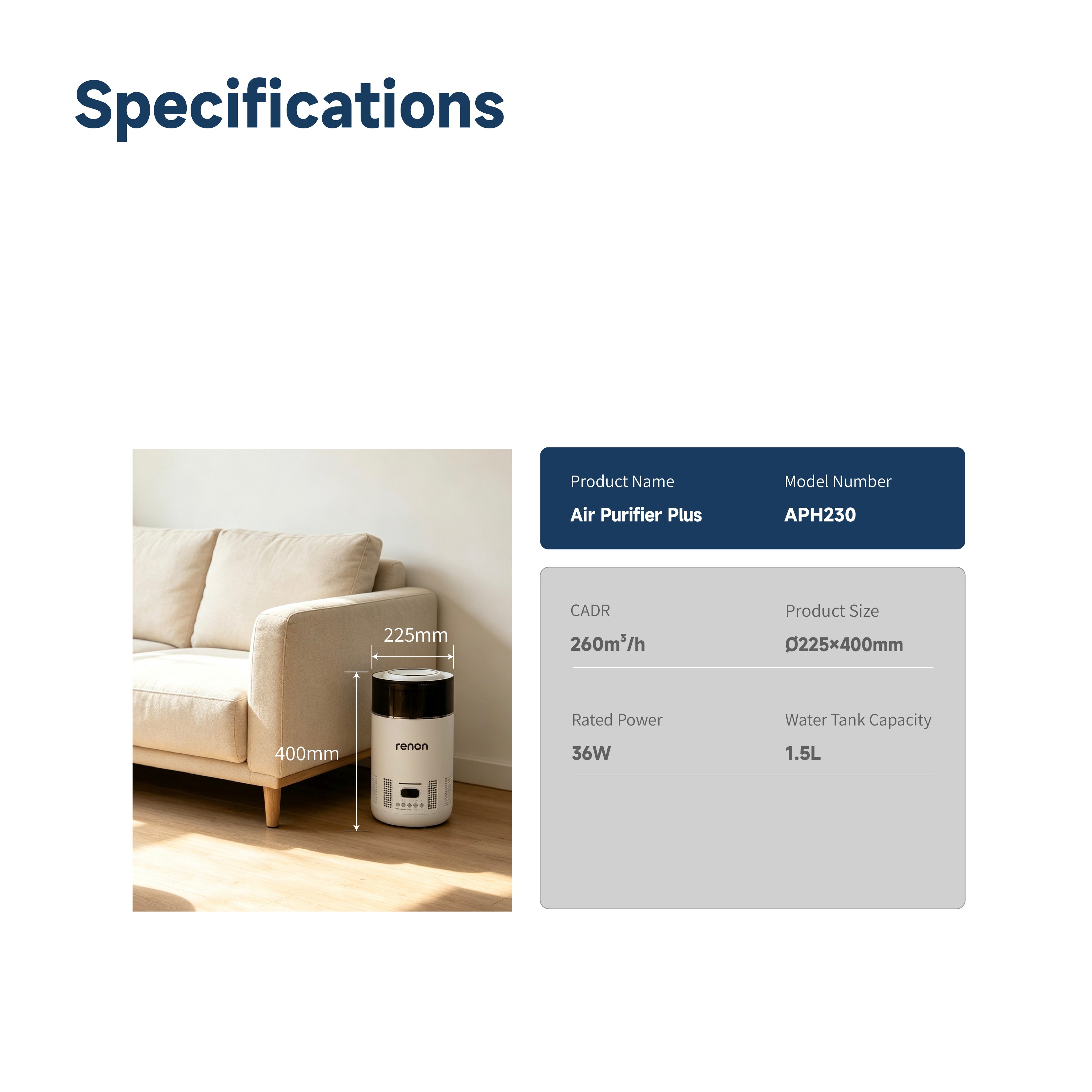Air Purifier Plus Humidifier APH230