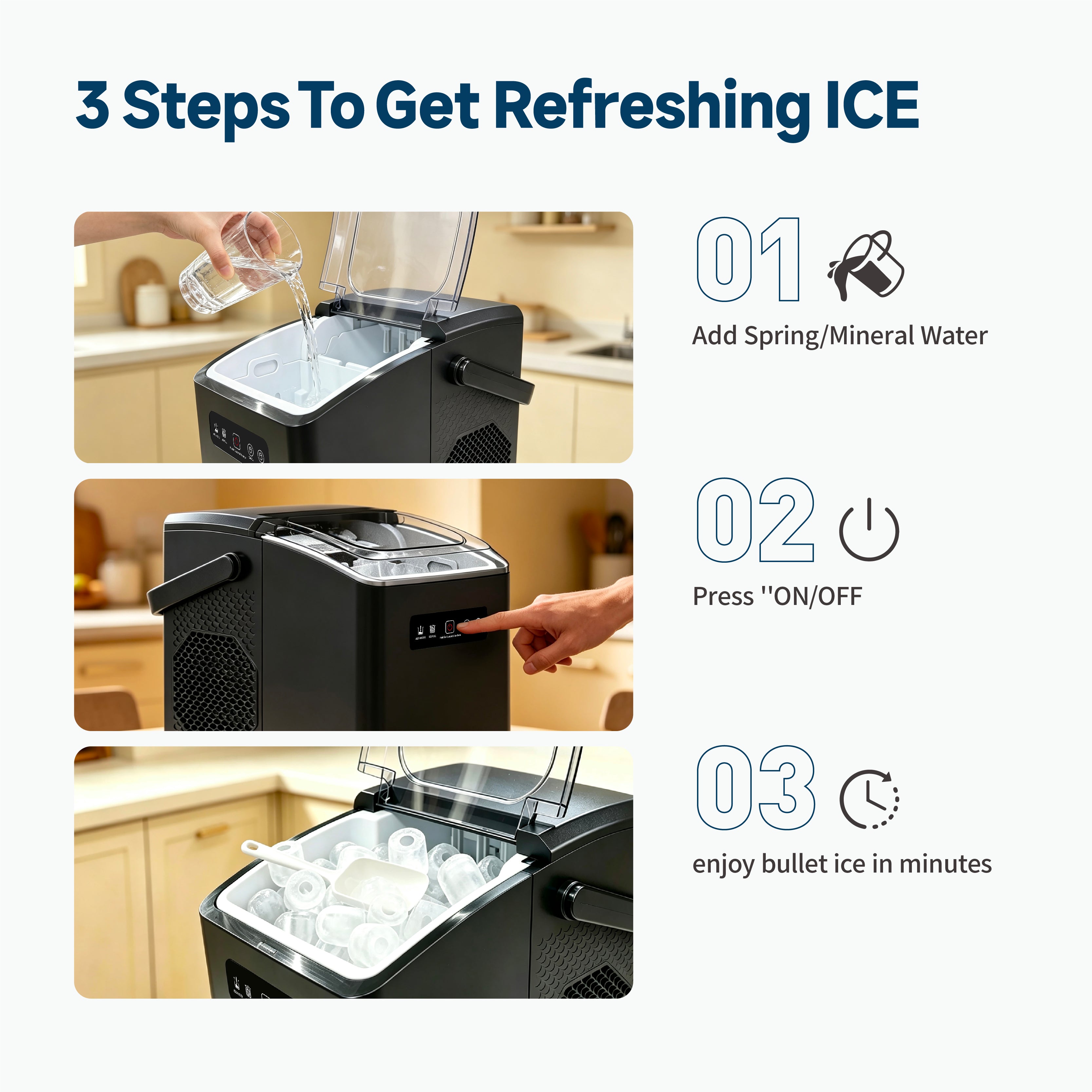 Ice Maker Pro 750ml ice basket IM680