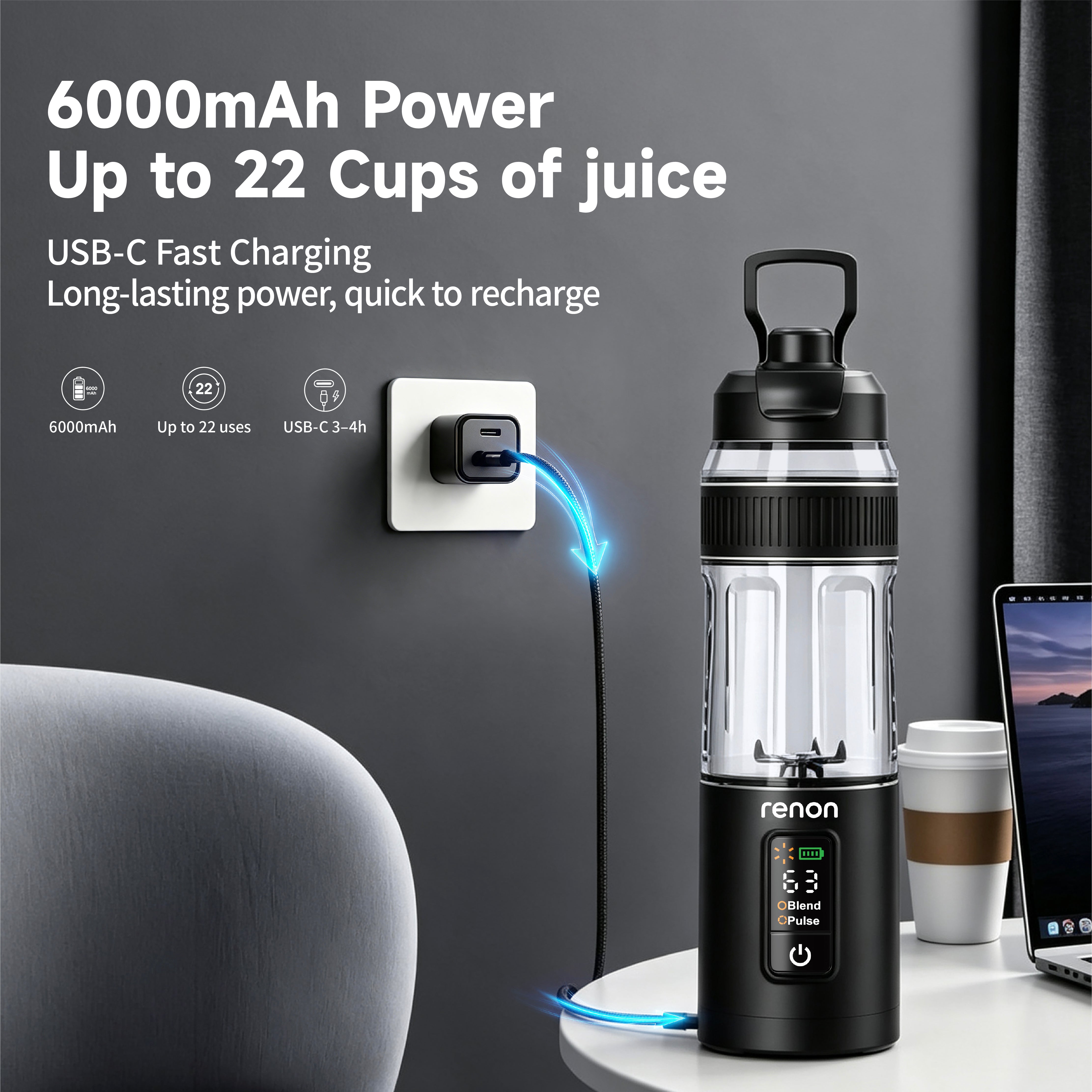 Portable Blender Pro_Black RN-B12