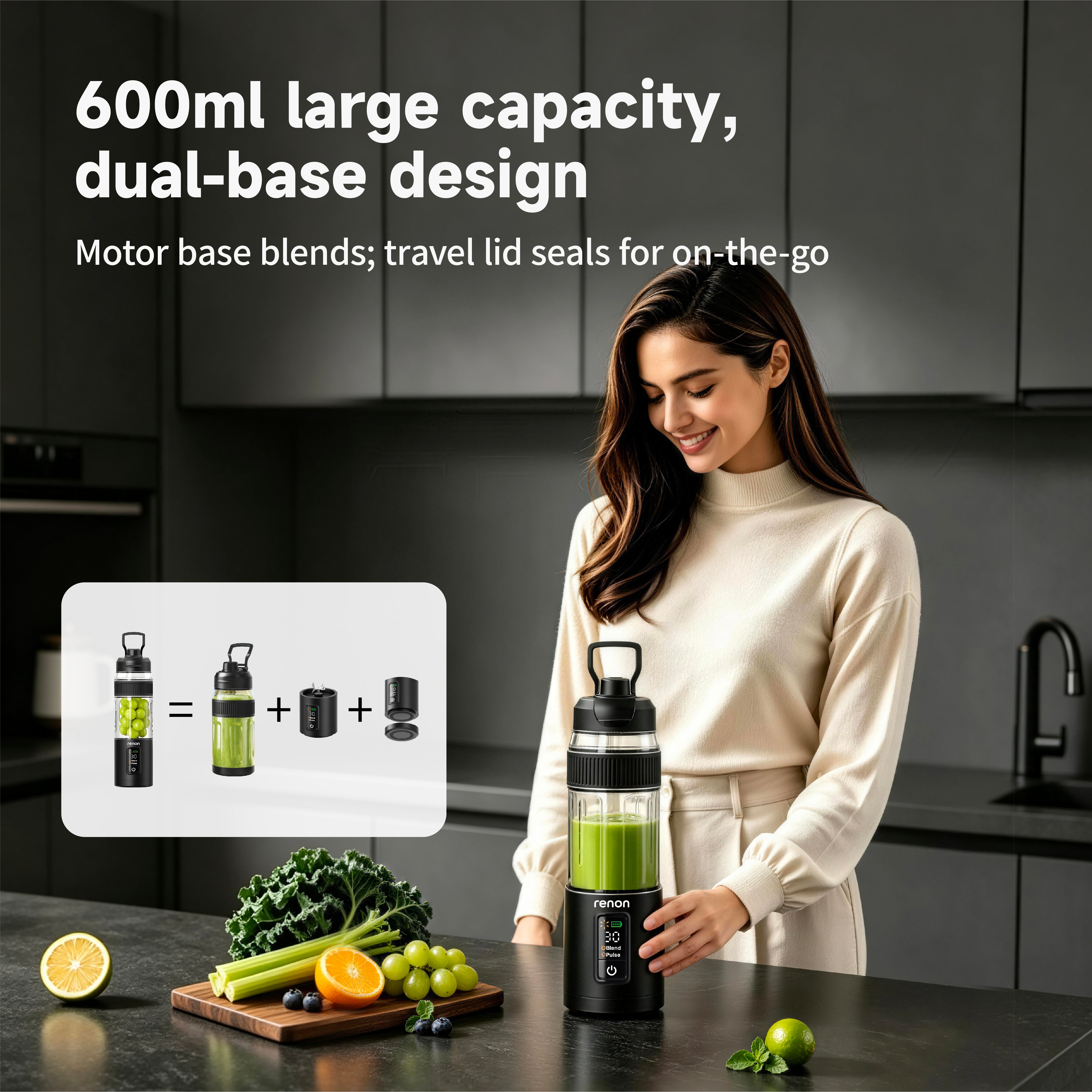 Portable Blender Pro_Black RN-B12